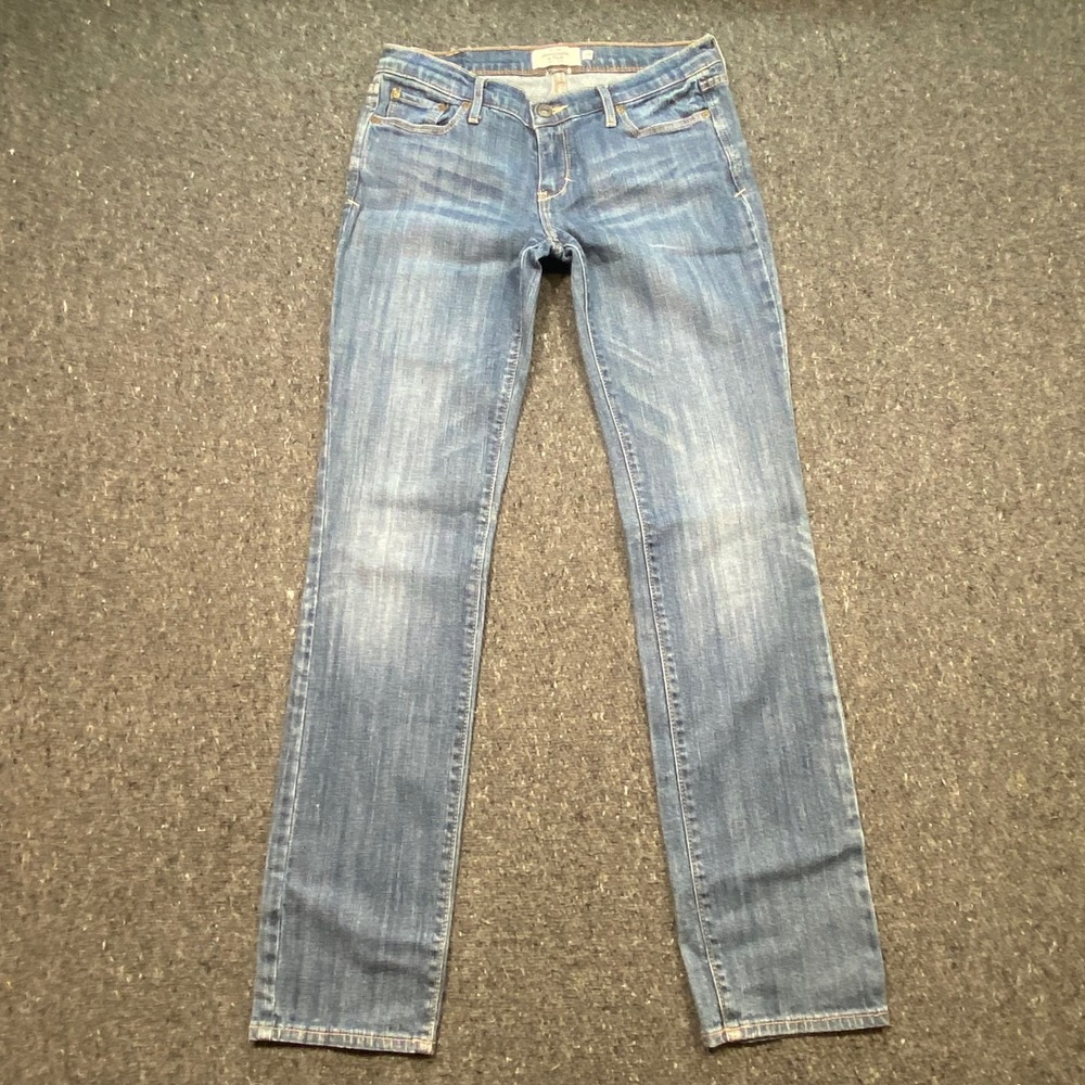 Abercrombie‎ & Fitch Erin Jeans 2S Womens Blue Skater Slim Straight Leg Stretch